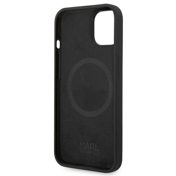 Etui Do iPhone 14 Plus Karl Lagerfeld MagSafe Karl's Head Czarny