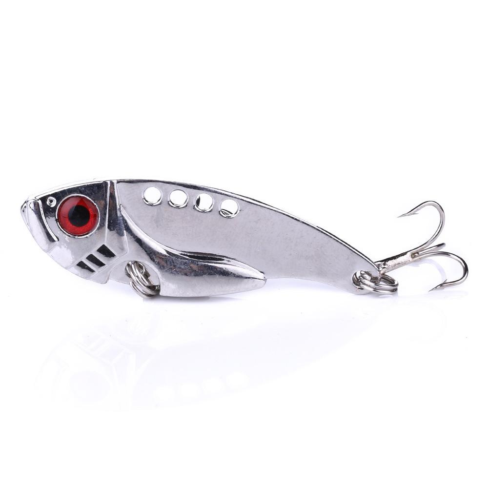 5Pcs Metal VIB 5.5cm/11g Freshwater Lure Sea Bass Croaker Lure Full Swimming Hard Baits Fishing Lures Fake Bait