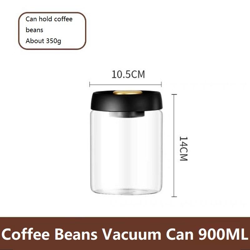 New Bean Coffee Storage Container Vacuum Seal Container Coffee Bean Storage Sealed Container  KFSN01