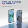 15W Magnetic Wireless Charger for iPhone - Aluminum Alloy Fast Charging Station with USB C Multi-Port Compatible Flash Charger for Apple Watch