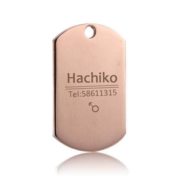 Personalized Stainless Steel Pet Name Tag - Anti-Lost Custom Dog Tag and Collar Nameplate