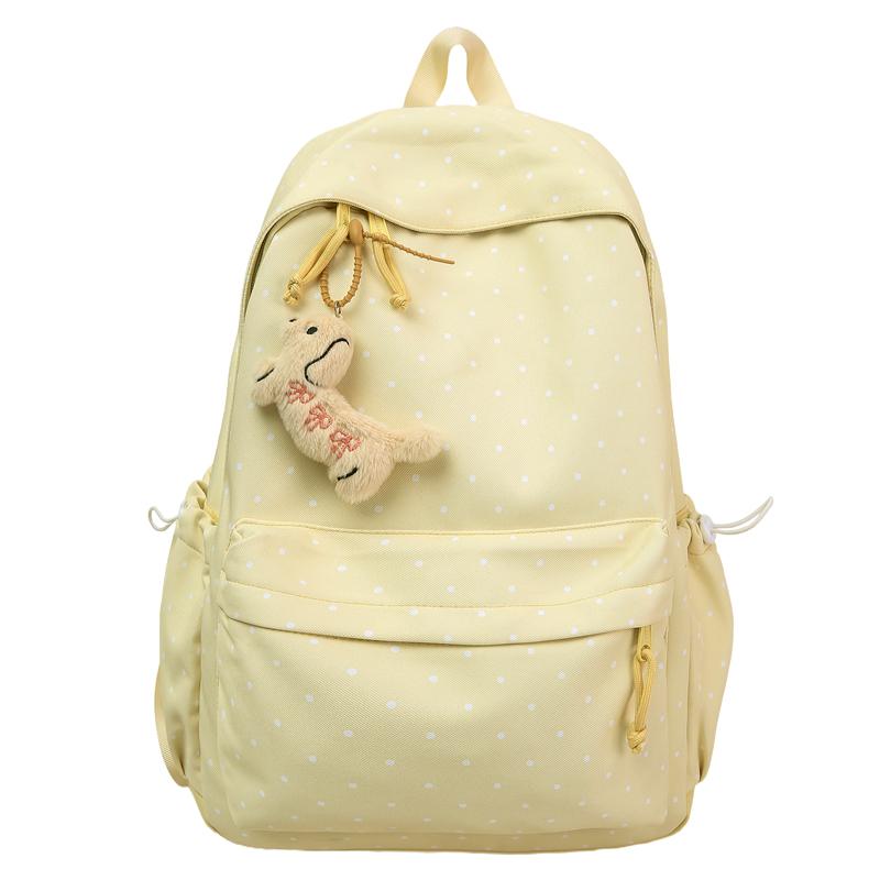 Point Print Student Schoolbag Women's Backpack