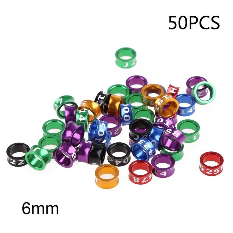 Bird Ring Leg Bands Aluminum Alloy Multi-Coloured for Pigeon Foot Bands for Dove