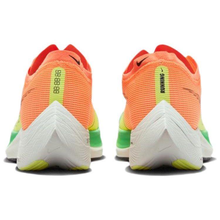 Nike ZoomX Vaporfly Next% 2 Peach Cream Green Shock Women Sneakers Orange Barely-Green Black CU4123-801