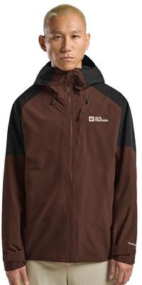 Jacke Jack Wolfskin Eagle Peak 2L Jacke M (A61823) Herren Regenjacke braun Hot Choc