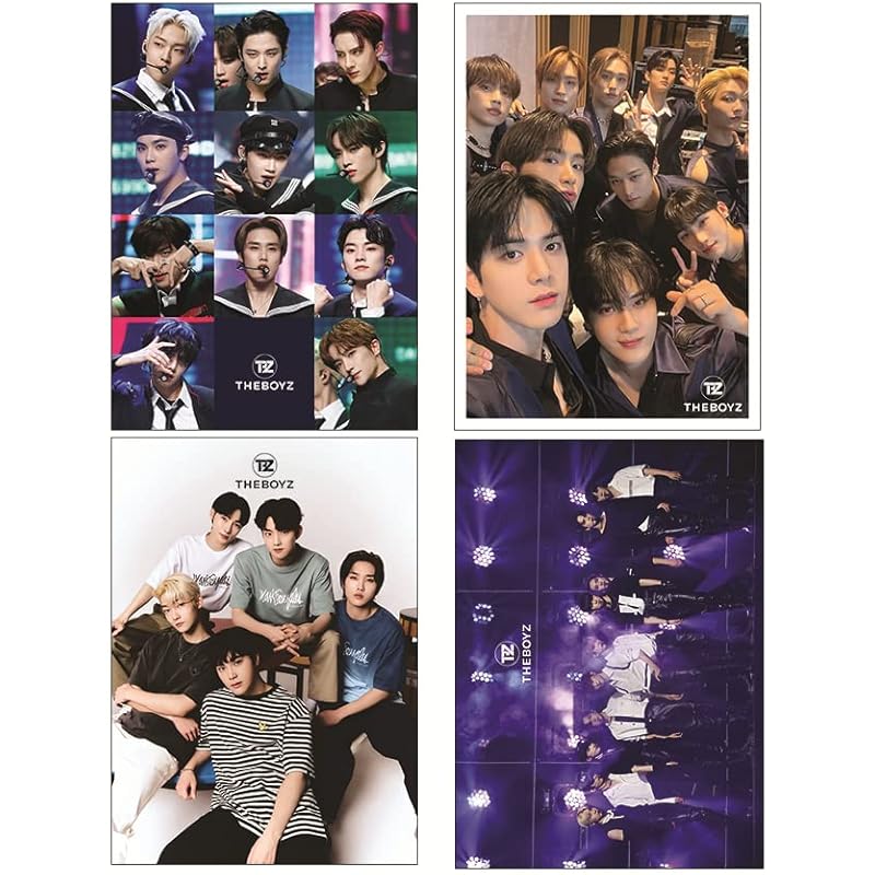 THE BOYZ the boys Goods poster 12 pieces + sticker set 1 piece 12 Poster 1 Sticker Set (the boyz)