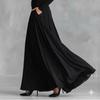 2025 Cross-Season Elegant Women's Solid Color Boat Neck Dress - Slimming Waist-Cinched Autumn/Winter New Arrival