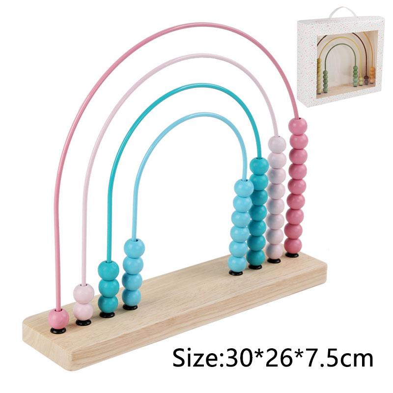 Математические игрушки Монтессори, деревянные счеты, сложение и вычитание, арифметика, обучение, счеты, игра в мышление, развивающие игрушки для детей