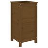 Plant Pot Honey Brown 40 X 40 X 78 Cm Solid Pine Wood