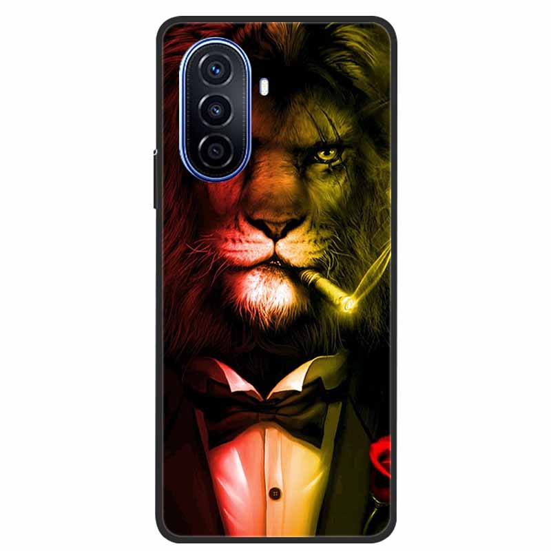 For Huawei Nova Y70 Plus Case Wolf Black Silicone Soft Phone Case For Huawei Nova Y70 Back Cover Case NovaY70 Y 70 Funda Coque