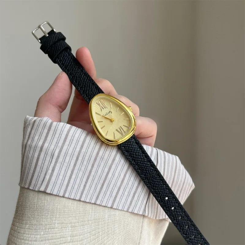 Luxury Brand Women Snake Dial Watch Ladies Fashion Red Leather Strap Quartz Wristwatch Female Gift Dropshipping Clock Relogio