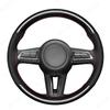 Sports Popular 4-Spoke 38cm Anti-Slip Suede Universal Car Steering Wheel Cover Hand Sewn Needle Thread Protector Fiber Leather