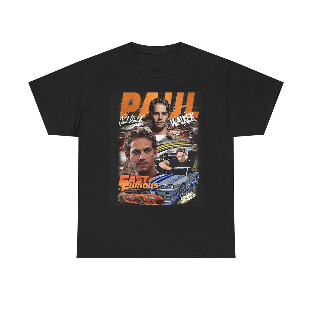 Men's and Women's T-shirts Paul Walker Fast And The Furious Graphic