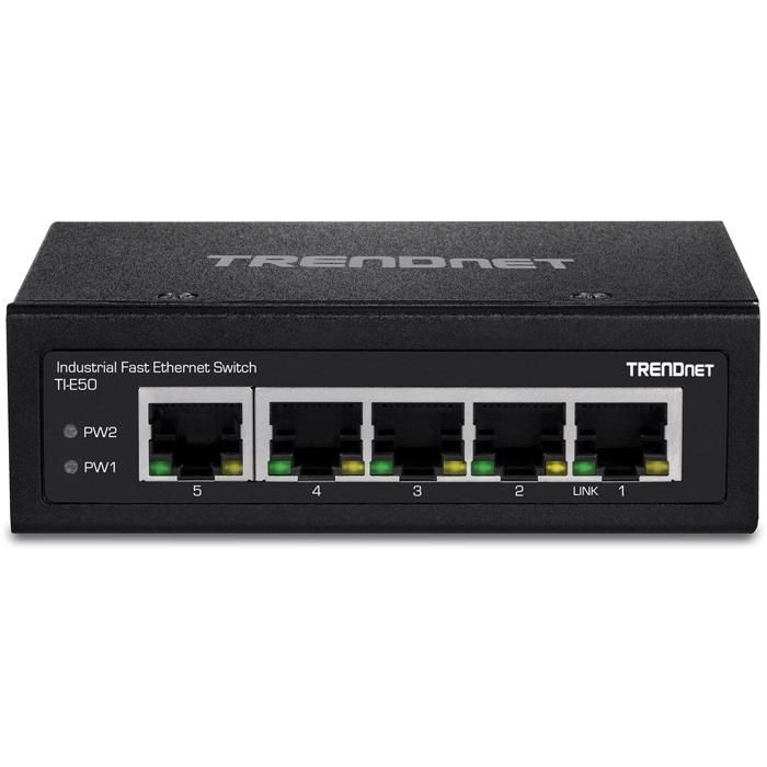 

Ethernet Switch - TRENDNET - 5-PORT IND.FAST - DIN Rail Mount - 5 ports - Unmanaged
