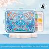 24 Colors Pearlescent/Gem/Starry Solid Watercolor Paints Pearlescent Pigment Art Metallic Glitter Acuarela School Stationery