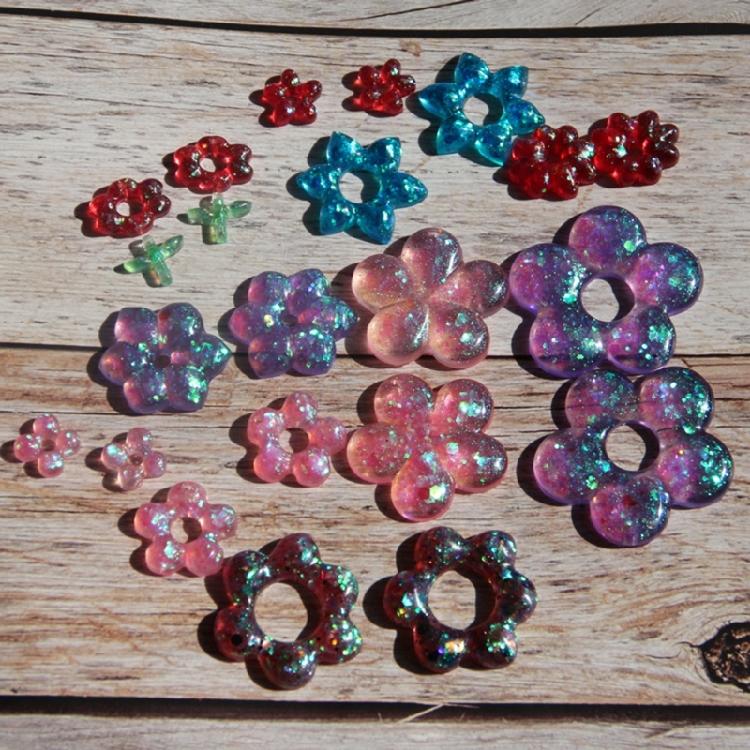 Premium Silicone Mold For Round Flower Earrings And Jewelry DIY Crafting With Easy Demolding