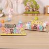 Easters Decors Tabletop Centerpieces Signs,Easters Bunnies Wood Table Signs,Easters Decorations for Home Table Decors