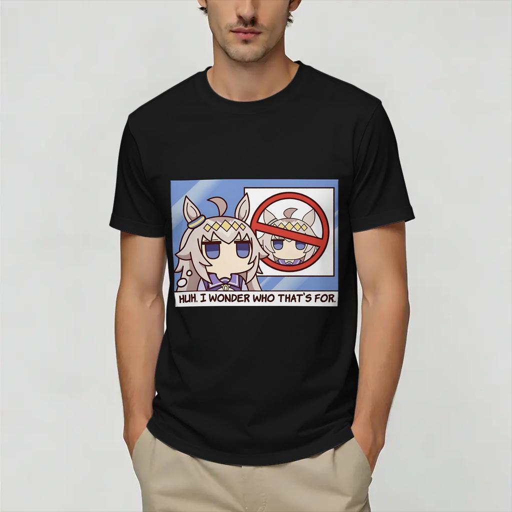Uma Musume Oguri Cap Unisexs T Shirt Novelty Tee Shirt Short Sleeve O Neck TShirts Pure Cotton Original Clothes