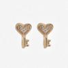 14k Cubic Heart Key Piercing
