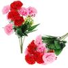 Chrysanthemum Bouquet Artificial Flowers for Vase Decoration Composition 35 Cm - Red-Pink
