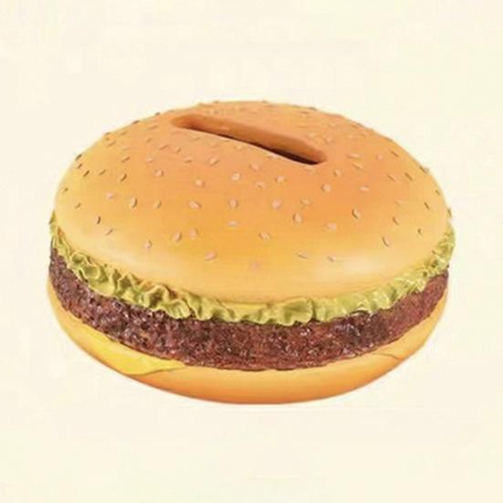 Burger Tissue Box Large Capacity Realistic Looking Hamburger Tissue Storage Box Decorative Paper Towel