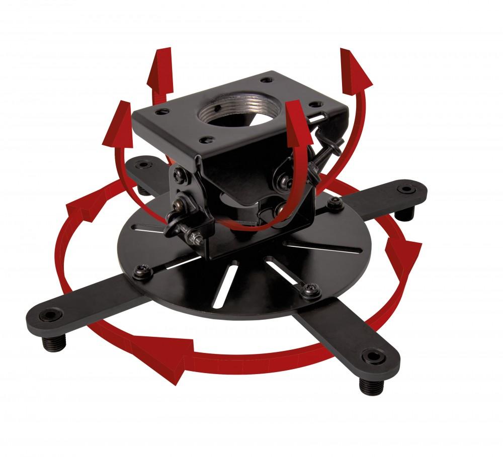 SYSTEM 2 Projector Mount - Micro-adjustable XL Mount BT899-XL/B, B-Tech