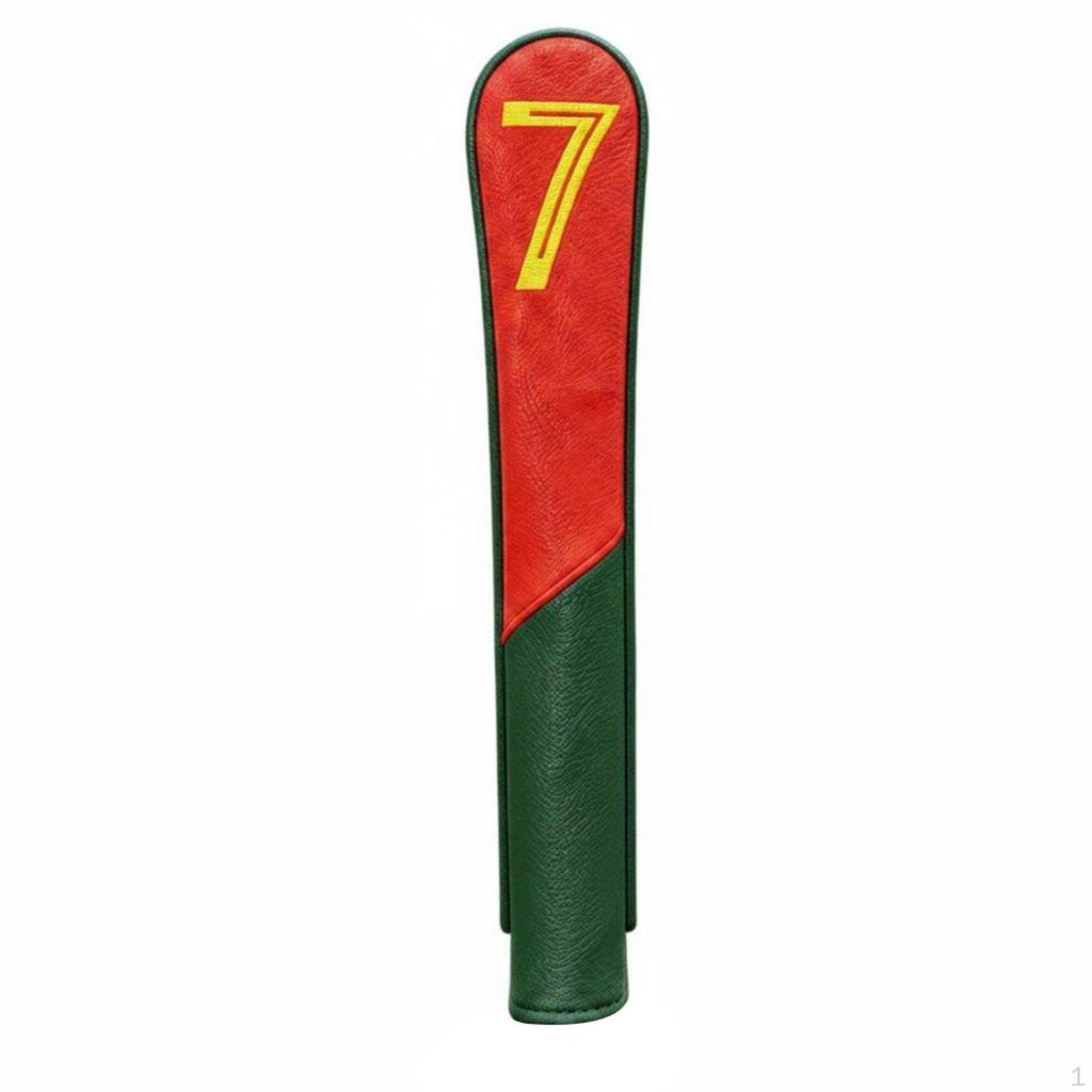 Number 7 Golf Cover Color Contrast Alignment Numbered Design Sports Accessory for