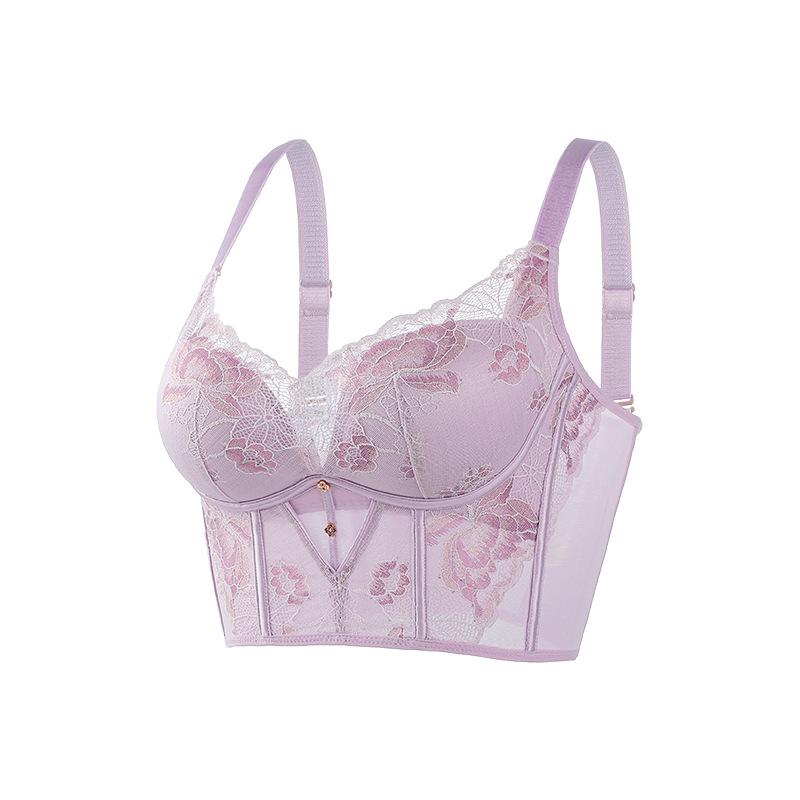 

Регулируемый бюстгальтер для женщин, предотвращающий провисание, пуш-ап бюстгальтер для женщин, бюстгальтер на косточках для женщин, собирающий бюстгальтер 36/80B фиолетовый