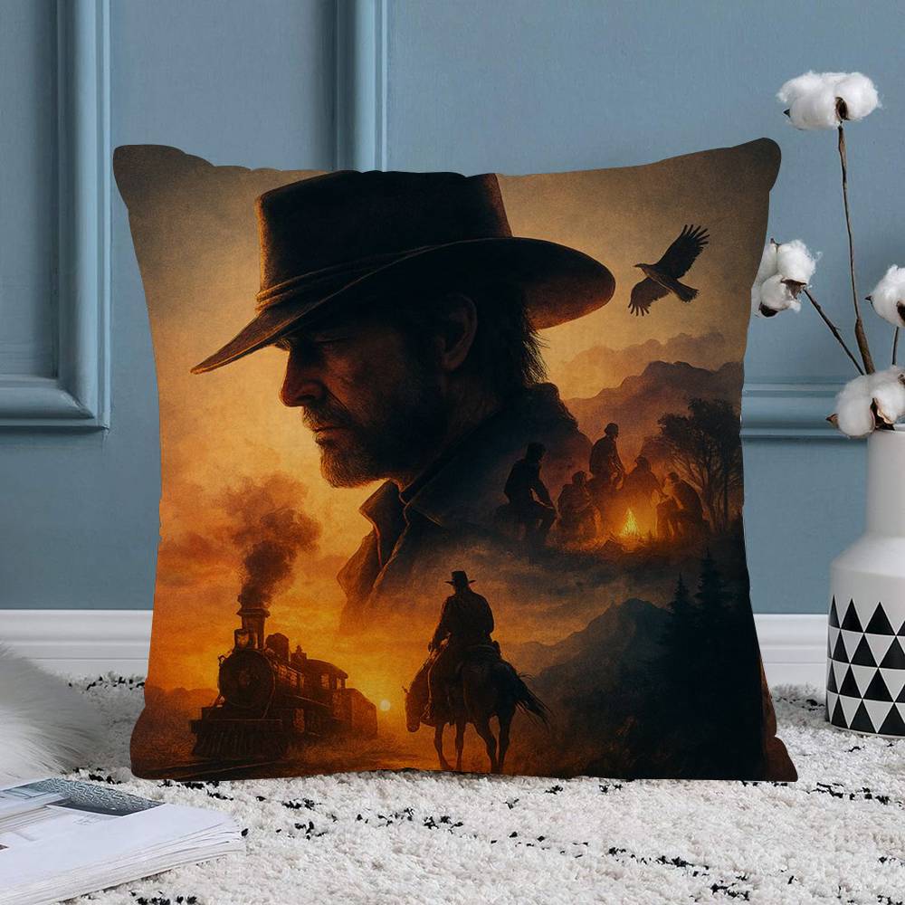 Game TVRedDeadRedemption  Cushion Cover Decorative Pillow Sofa Home Decor case pillow cases