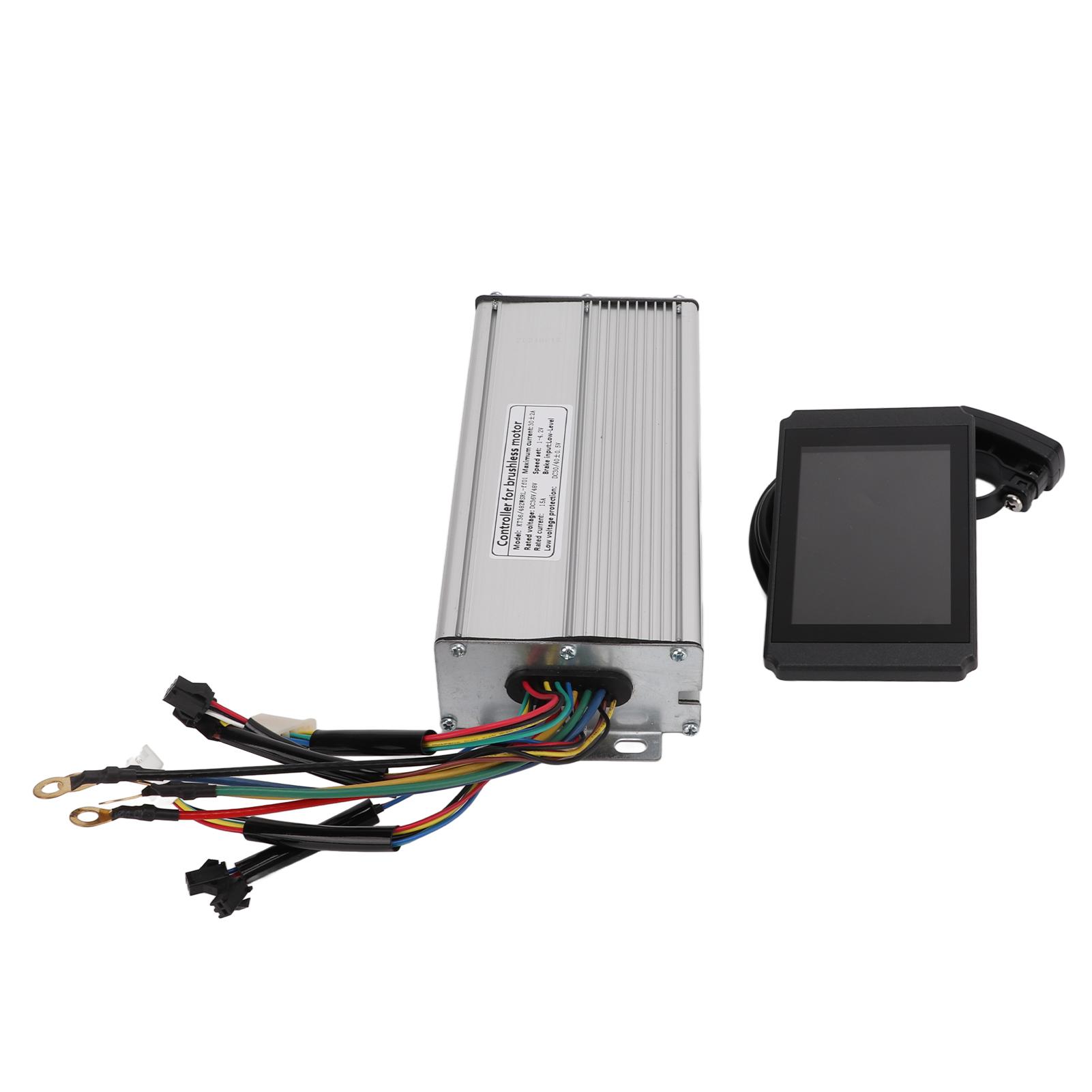 

Контроллер для электровелосипеда 36 В 48 В 30 А с комплектом панели дисплея LCD8H для двигателя постоянного тока 1000 Вт