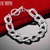 925 Sterling Silver Circle Bracelet Wedding Jewelry