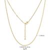 14K Gold Plated Copper DIY Plain Necklace Chain O Twist Snake Multiple Sizes