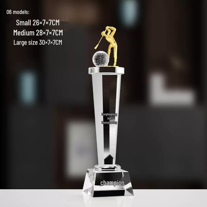 High-End Hole-in-One Golf Trophy: Metal Medal Award for Sports Events