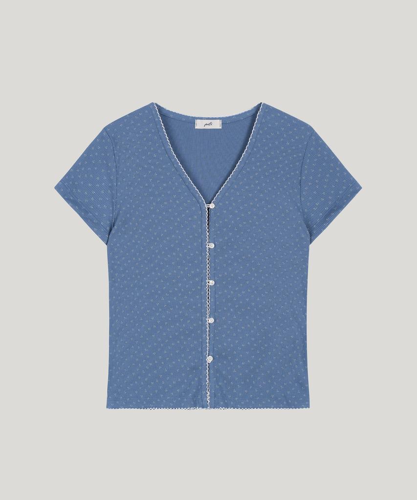 Poeteuseoul Floral Camisole & Cardigan Set_Blue