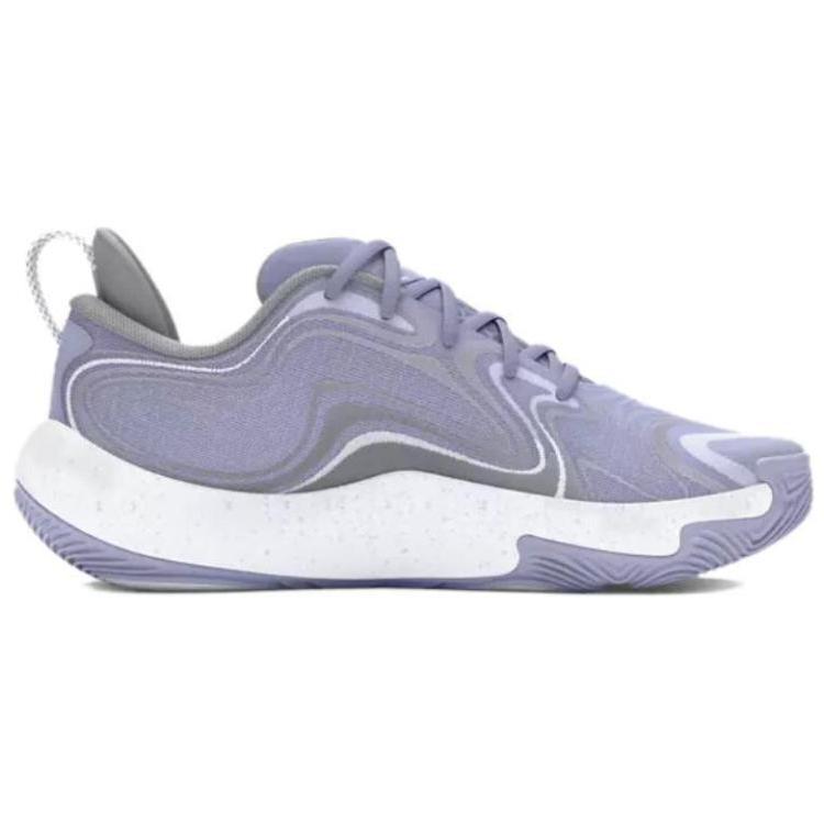 Under Armour Spawn 6 Celeste White Unisex Sneakers Purple Mod-Grey 3027263-500