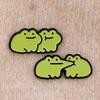 Cute Frogs Enamel Pin Cartoon Animals Pin Badge On Backpack Women's Brooch Lapel Pins Costume Accessories Fashion Jewelry Gifts