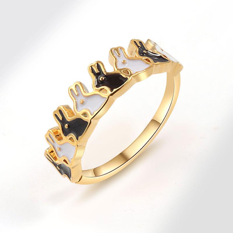 Aukštos kokybės spalvingas emalio širdelės atviro žiedo dizainas, paprastas ir dosnus skonis, moteriškas nišinis, aukštos prabangos emalio mados tendencijų žiedas, papuošalas