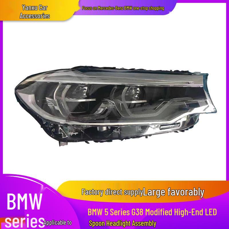 Compatible BMW 5 Series G38 Headlight Assembly (2018-2020) LED Upgrade for 520, 525, 535 G30.