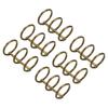 PATIKIL 20mm Inner Diameter Binder Metal Book Office Bronze 6-Pack Rings, Rings, Loose-Leaf Rings, 3-Circle Design, Desktop,