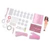Puppenkleider-Bastelset mit 6 Puppenpuppen – Material für Mädchen