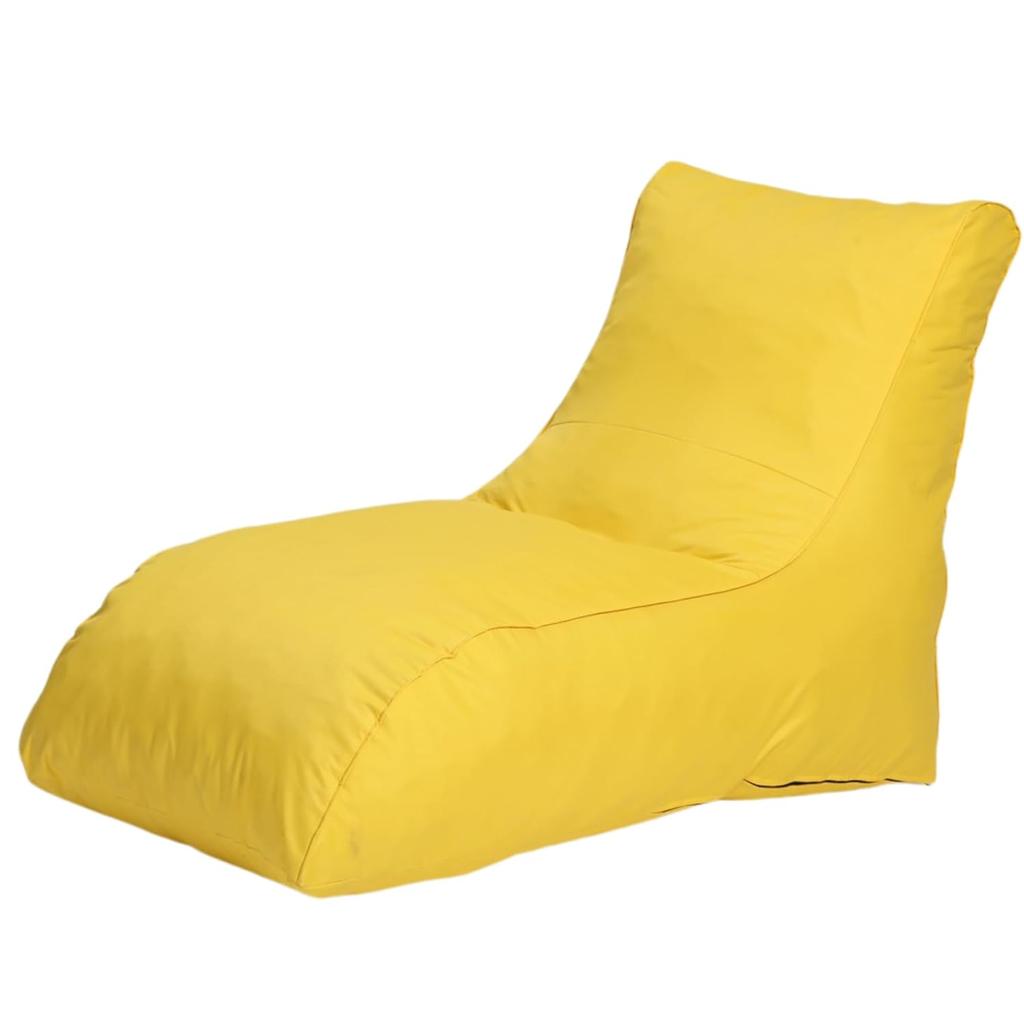 Jumbo Luxury Bean Bag Lounger with Beans Filled (Ready to Use)for Home, Office, Bedroom, Playroom, Living Room, Lounge Seating Color Yellow