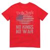No Kings In America Us Flag Vintage No War Tshirt