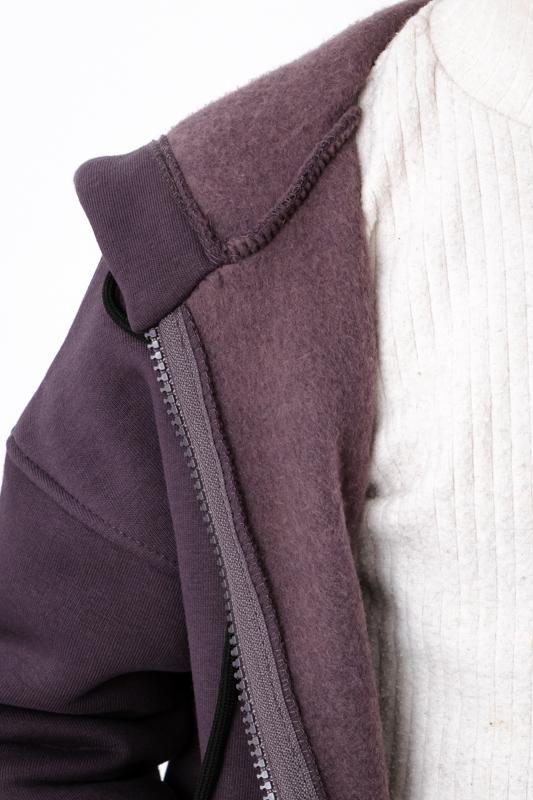 Kız Çocuk Sıcak Fermuarlı Kapüşonlu Sweatshirt – Sade Günlük Giyim, Kış 6395-025-5 HC