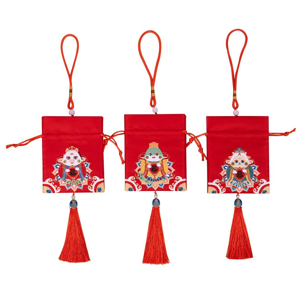 Chinese Zodiac Sachet: Ancient-Style Hanging Ornament with Tassel Perfume Bag