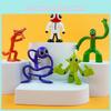 Friends Rainbow Vibrant Pvc Action Figures Set With 8 Playful Blind Styles Box