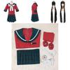 Danganronpa Maki Harukawa School Uniform Cosplay Costume Jacket Skirt Outfit Set