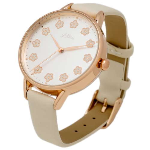 

Fieldwork Women s Analog Watch with Leather Strap, White, JN018-1