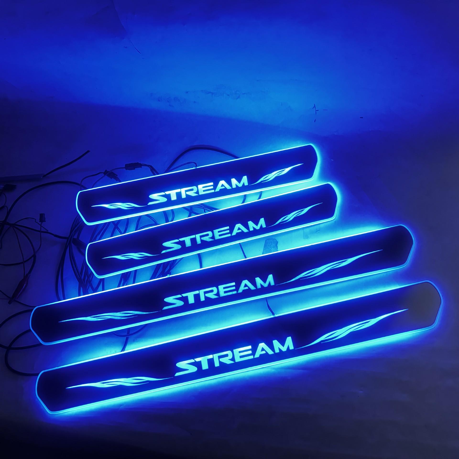 

Светодиодные накладки на пороги Shi Yun STREAM RSZ - комплект из 4 штук, приветственные накладки на педали STREAM