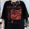 2026 New New Century Evangelion Anime Shortsleeved Printed Tshirt Suitable for Both Men and Women with a Japanese Style Design