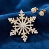 Women's High-end Diamond-studded Brooch for Formal Wear, Fashionable Accessory, Luxurious Decoration, Corsage